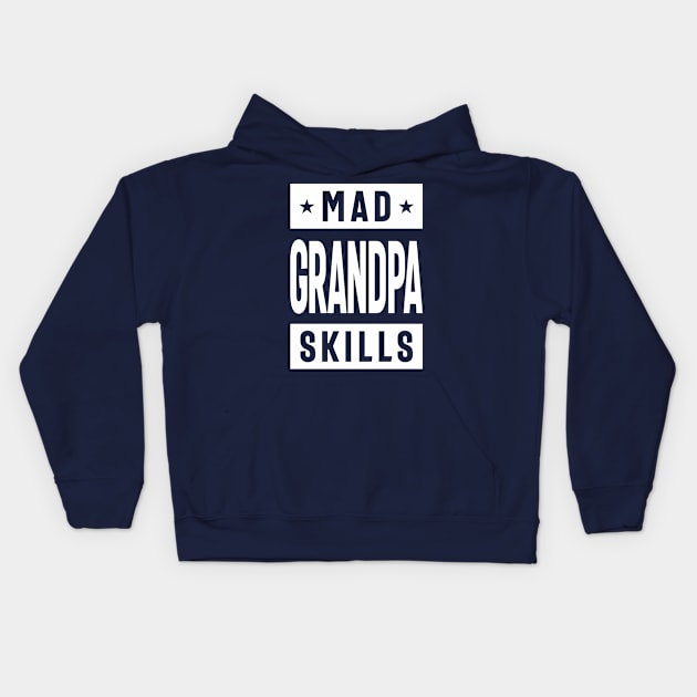 Mad Grandpa Skills Kids Hoodie by cidolopez